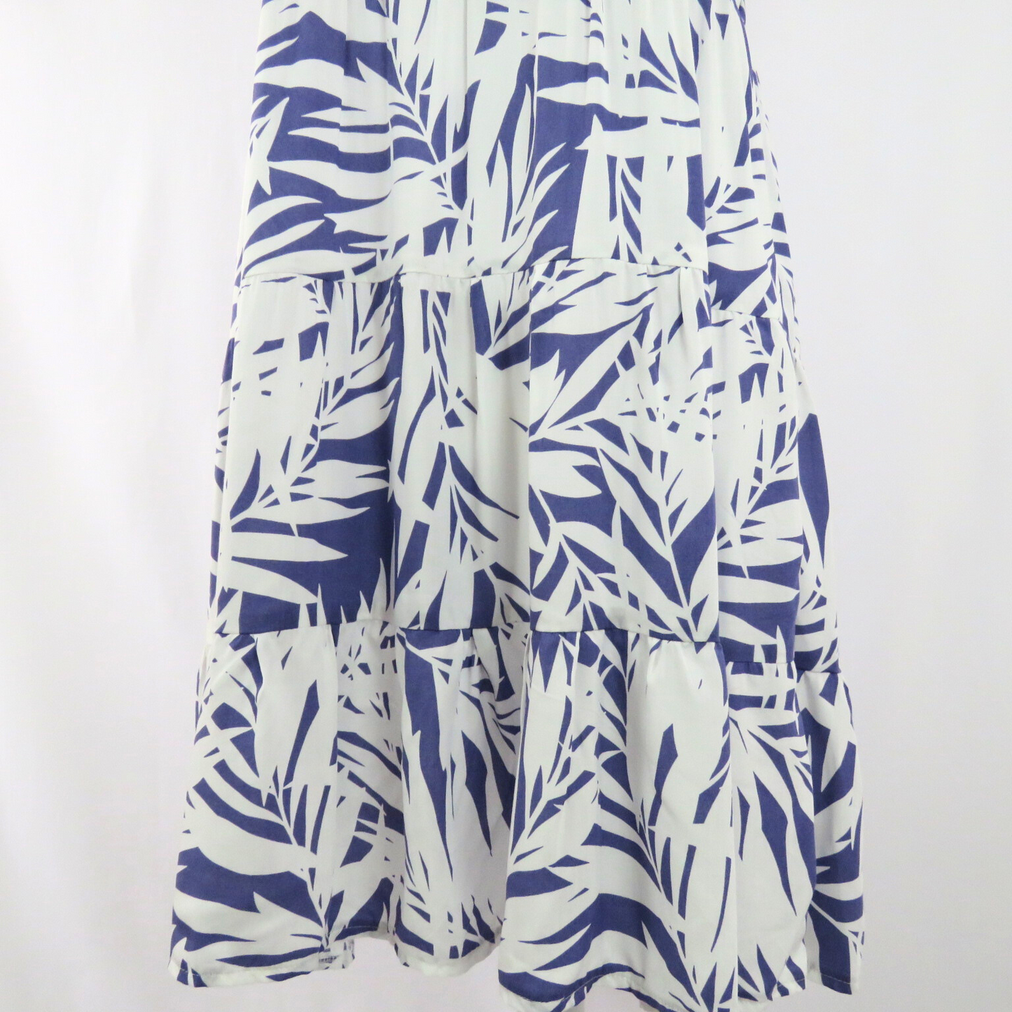 White leaves dress