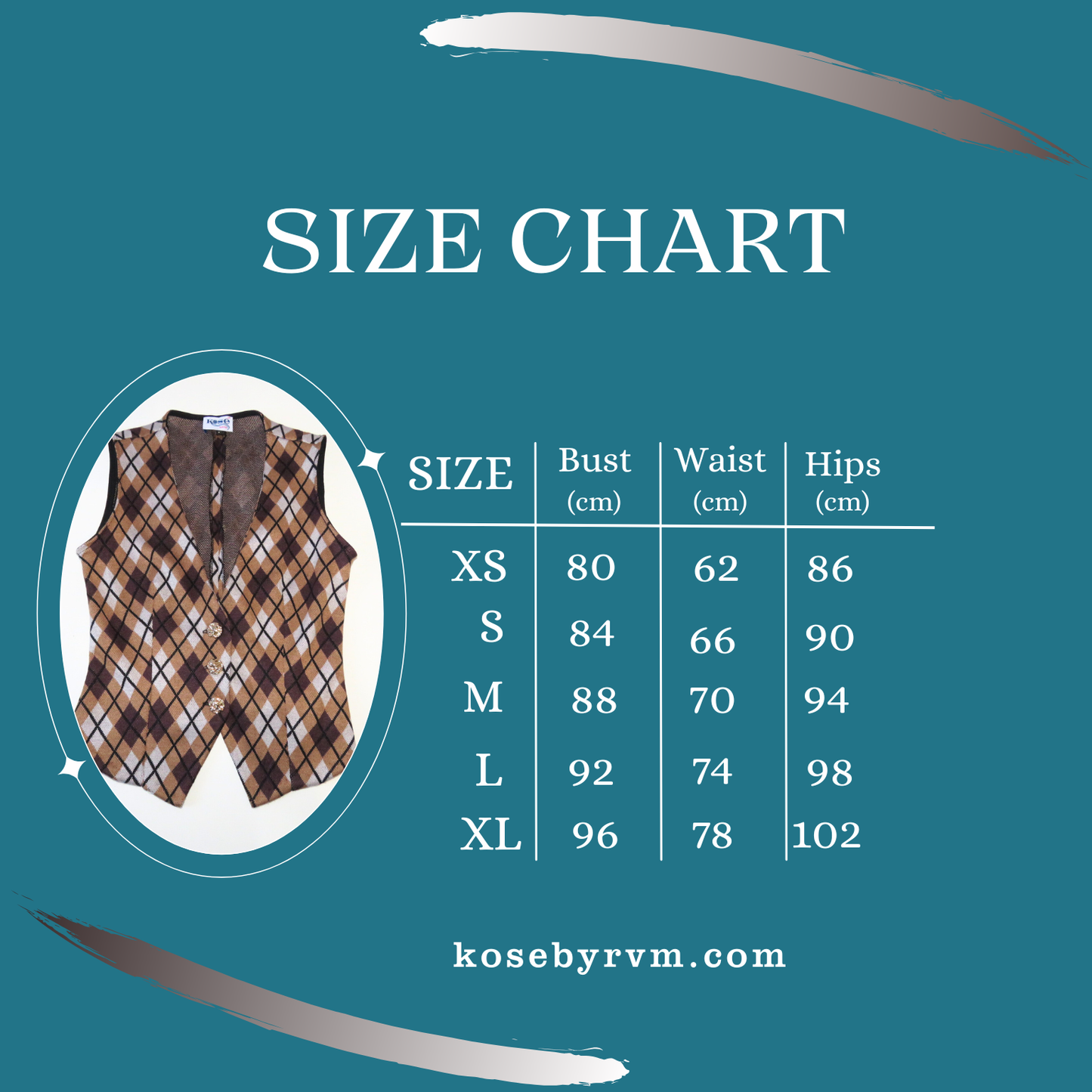 Argyle brown waistcoat