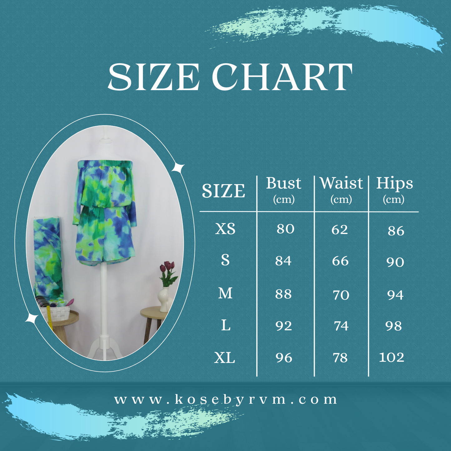Off shoulder watercolor stains short jumpsuit