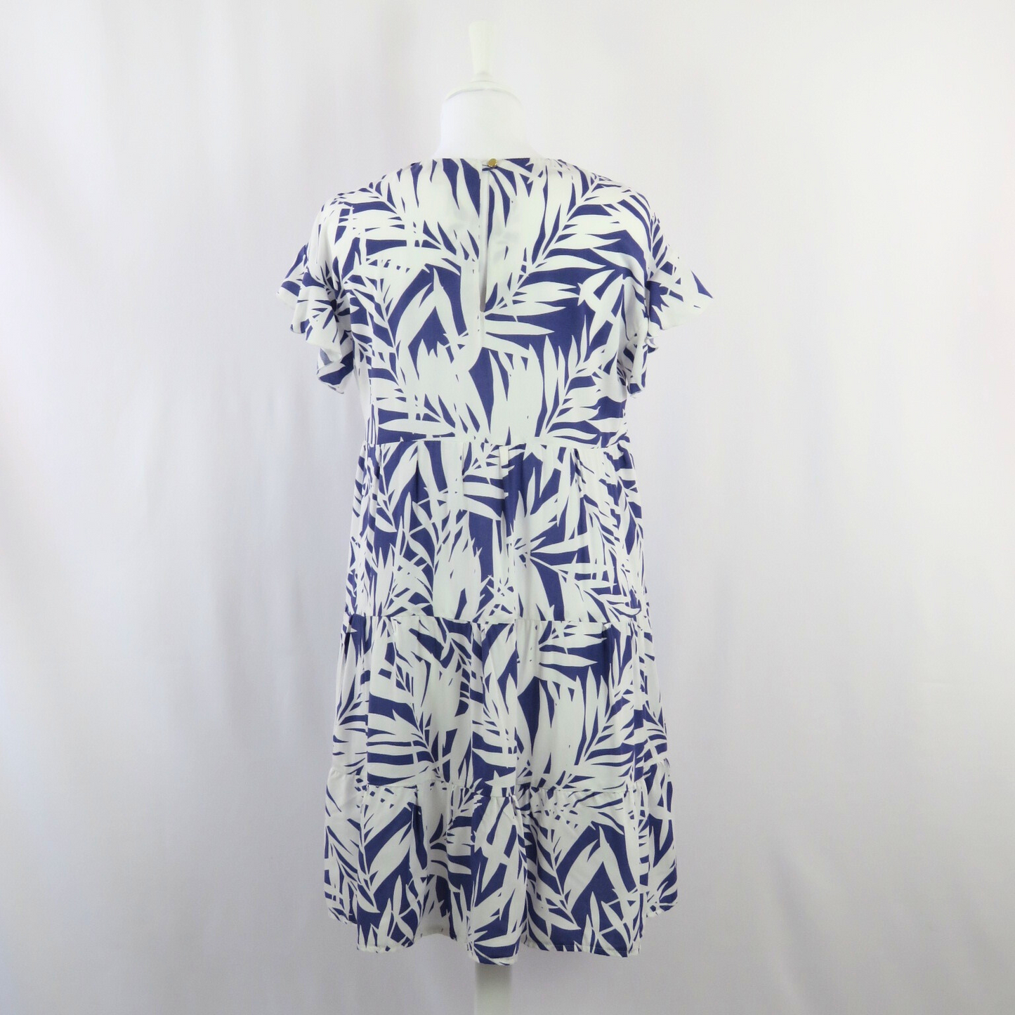 White leaves dress