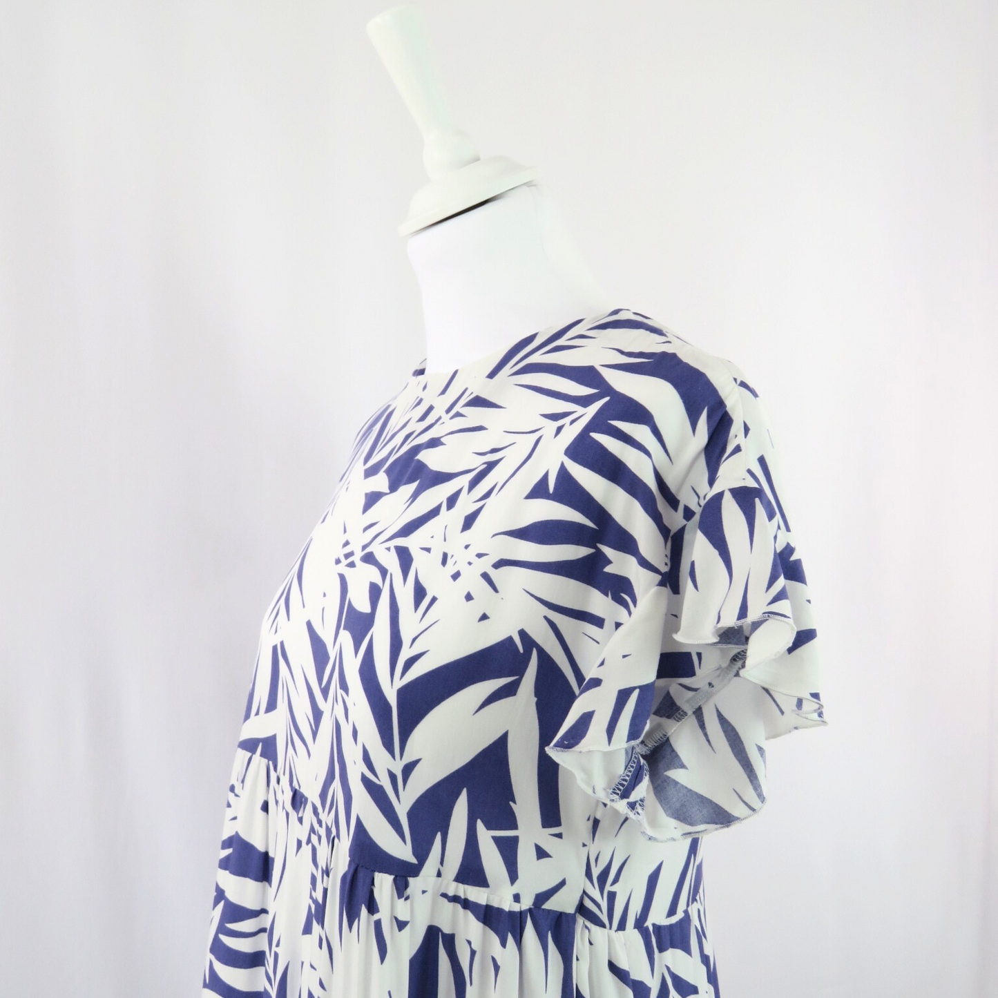 White leaves dress