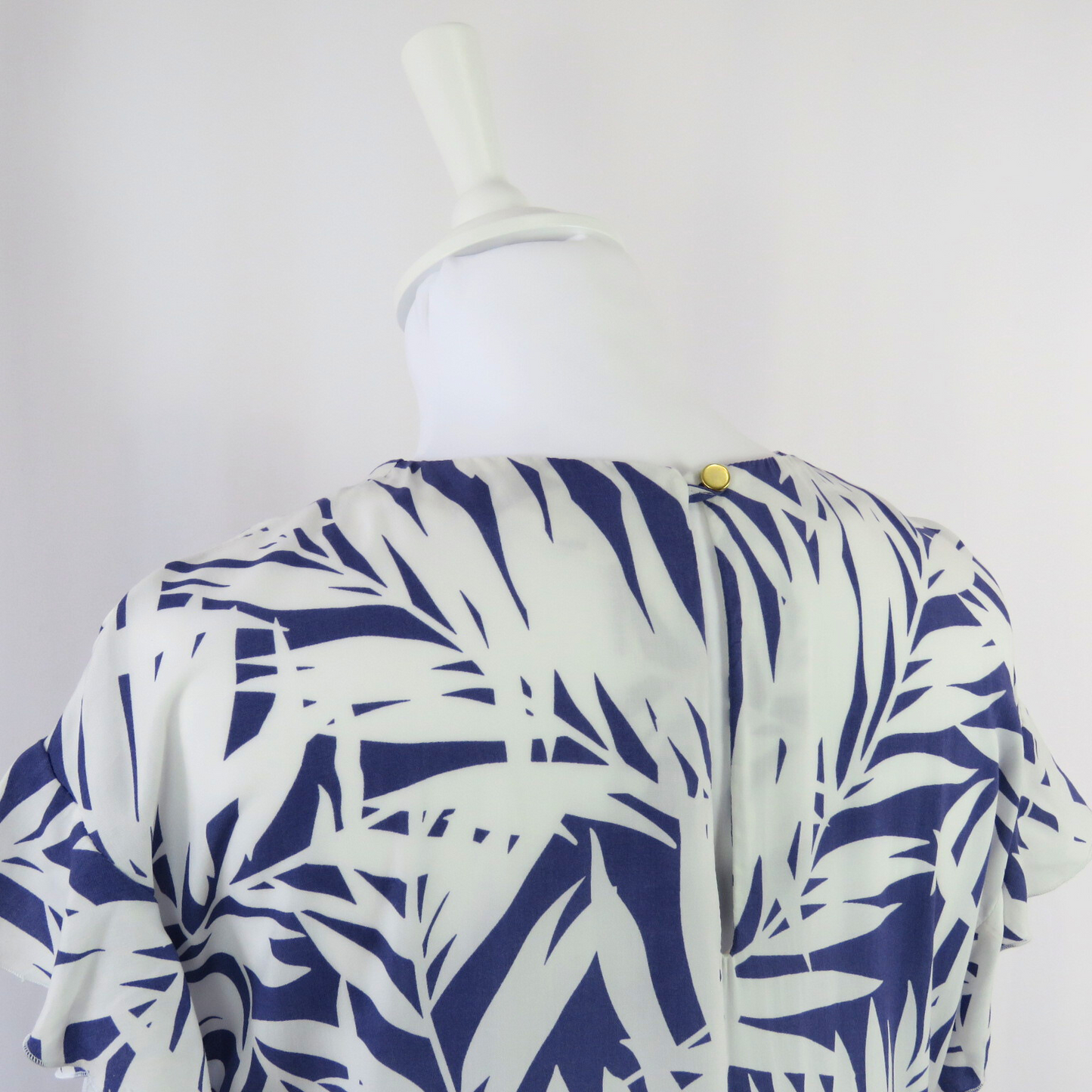 White leaves dress