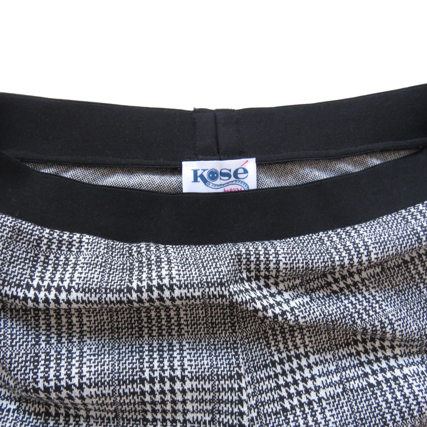 Black and white trouser