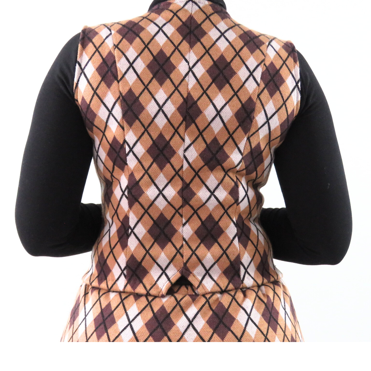Argyle brown waistcoat