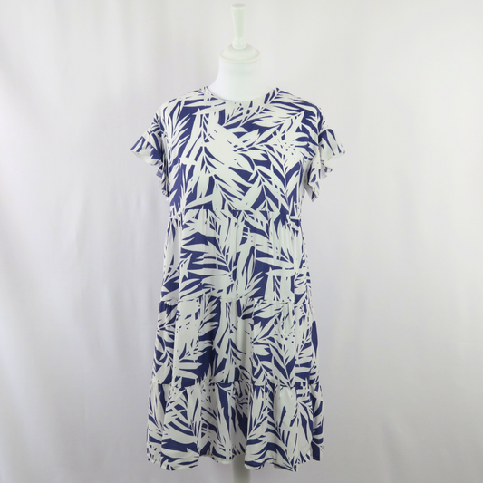 White leaves dress