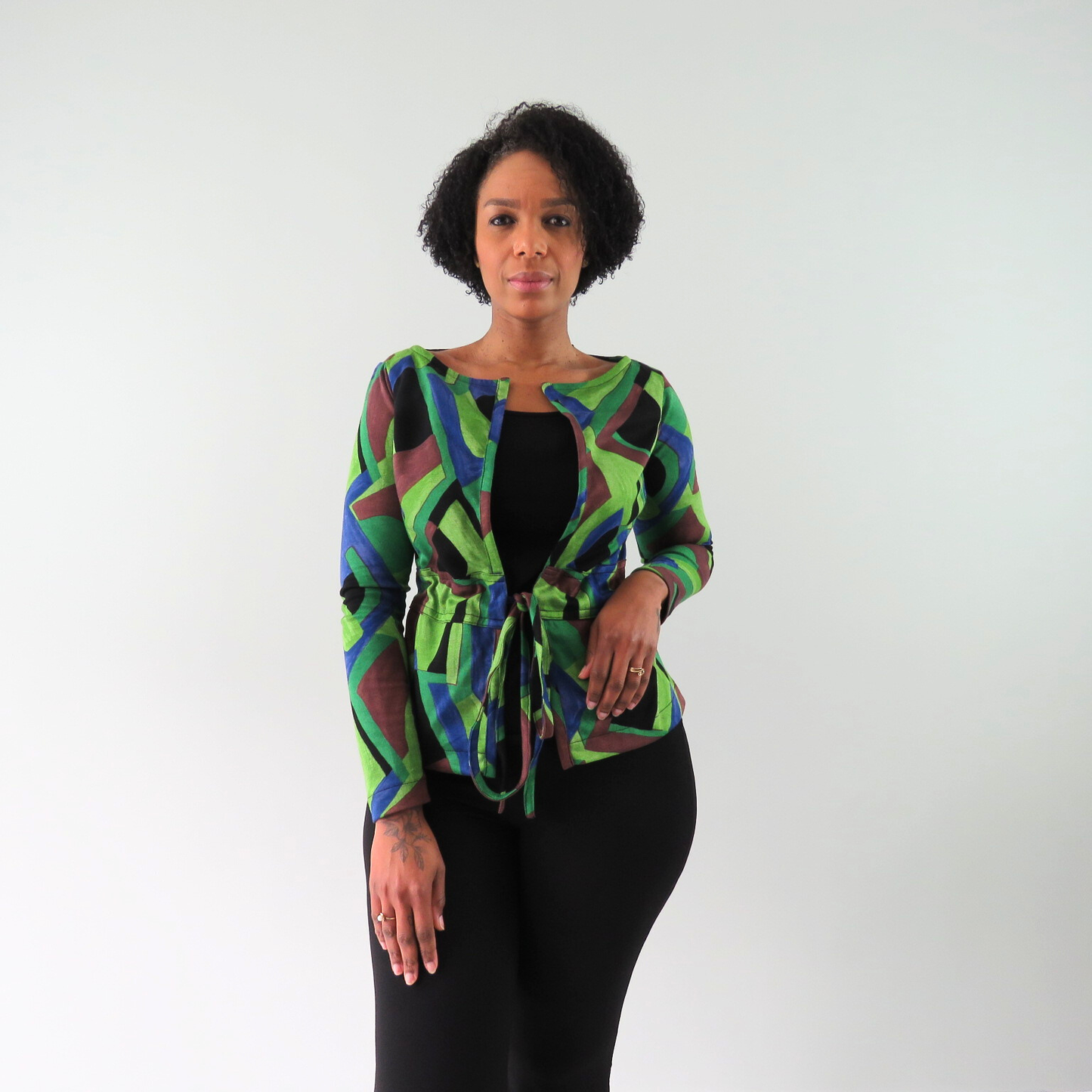 Multi colored vest