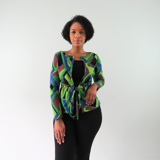 Multi colored vest