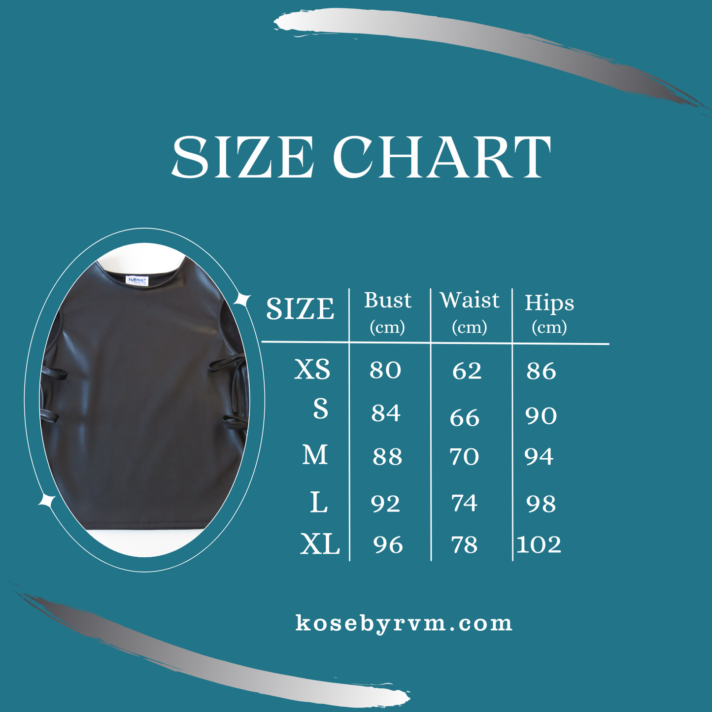 Black side tie top